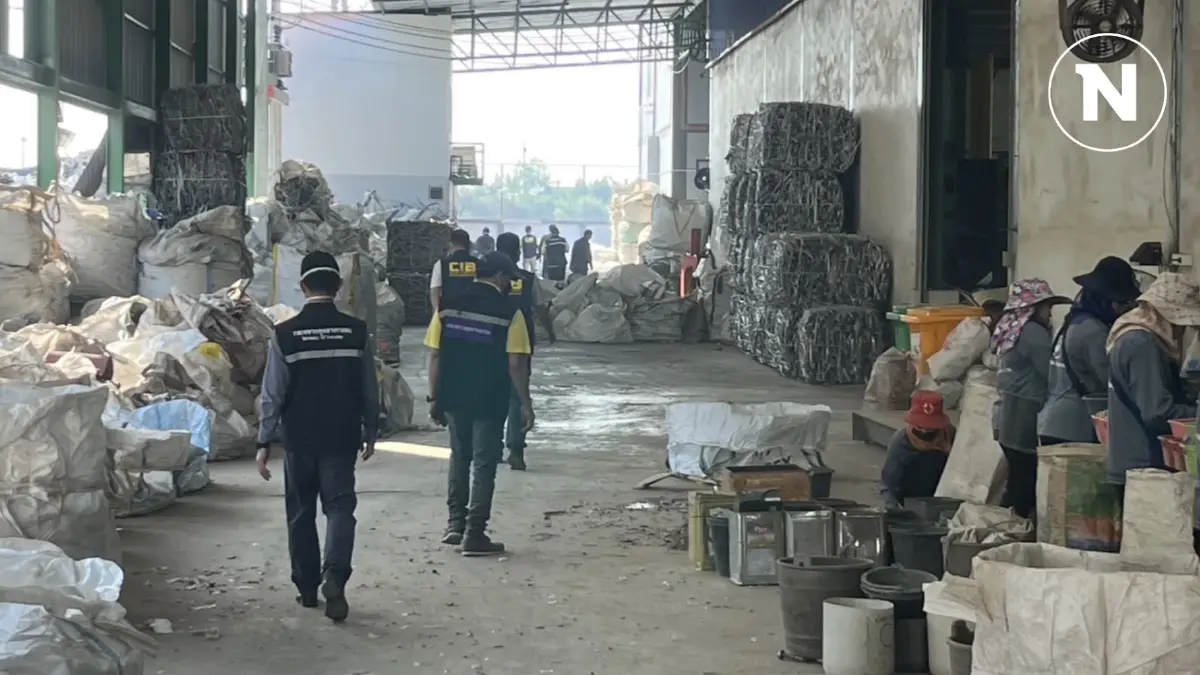 จับ 3 โรงงานทุนจีน ลักลอบหลอมโลหะ - ขยะอิเล็กทรอนิกส์