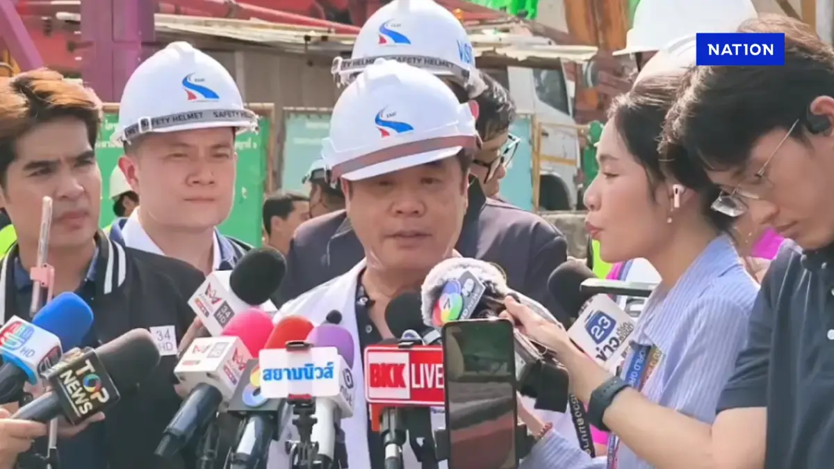 “สุริยะ” เสียใจ สะพานพระราม 2 ถล่ม ยันทุกโครงการสร้างเสร็จในปี 68