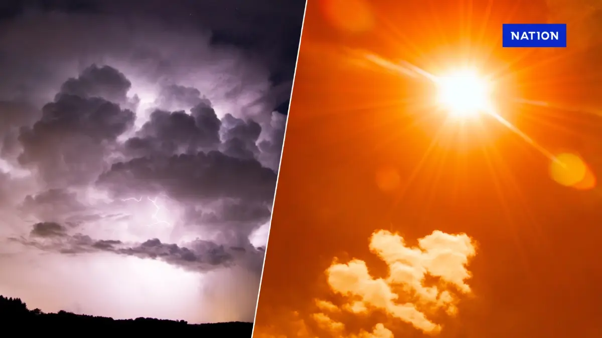 พยากรณ์อากาศ 7 วันข้างหน้า กรมอุตุฯ เตือนพิกัดระวังฝนฟ้าคะนอง ร้อนสุด 41 องศาฯ