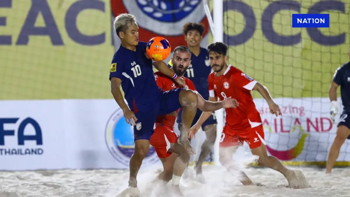 ฟุตบอลชายหาดทีมชาติไทย เฉือน เลบานอน 5-4 ศึกเอเชียนคัพนัด 2