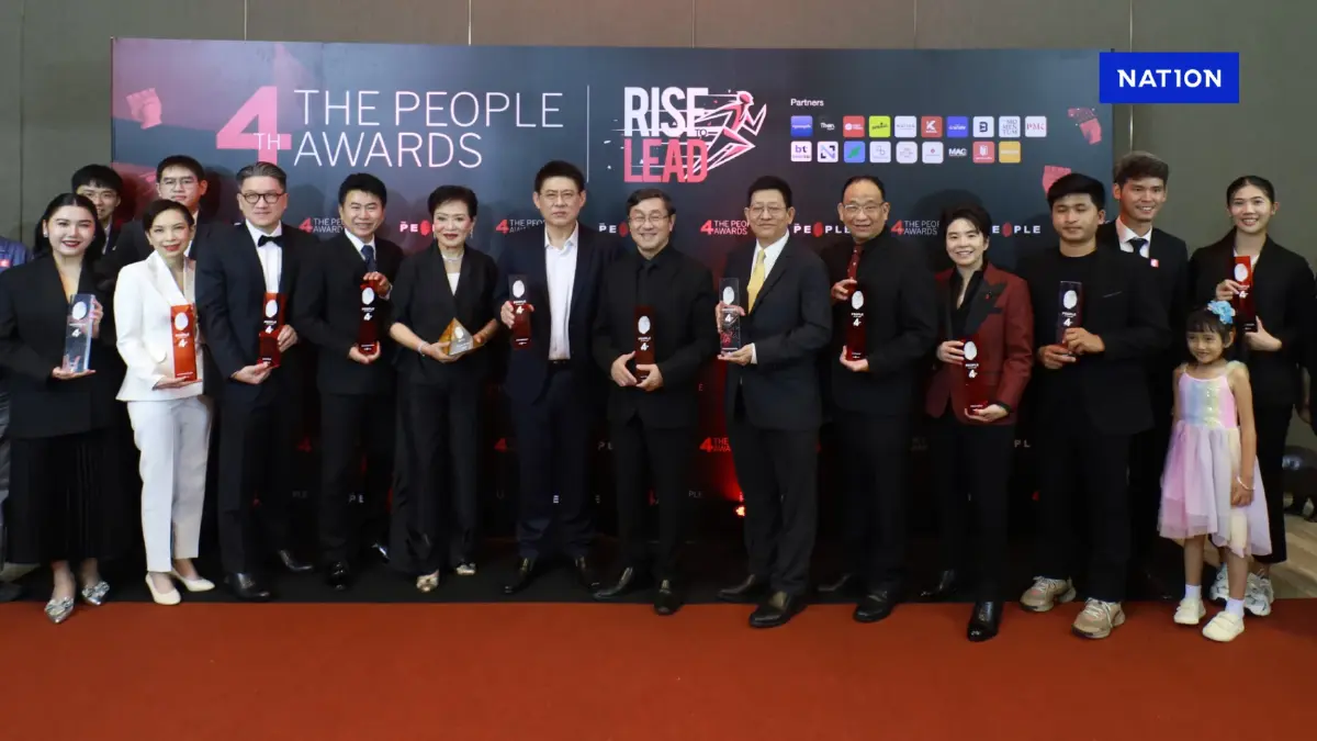 The People Awards 2025 ประกาศ 10 คนแห่งปี ภายใต้แนวคิด ‘Rise to Lead’ The People Awards 2025 ประกาศ 10 คนแห่งปี ภายใต้แนวคิด ‘Rise to Lead’