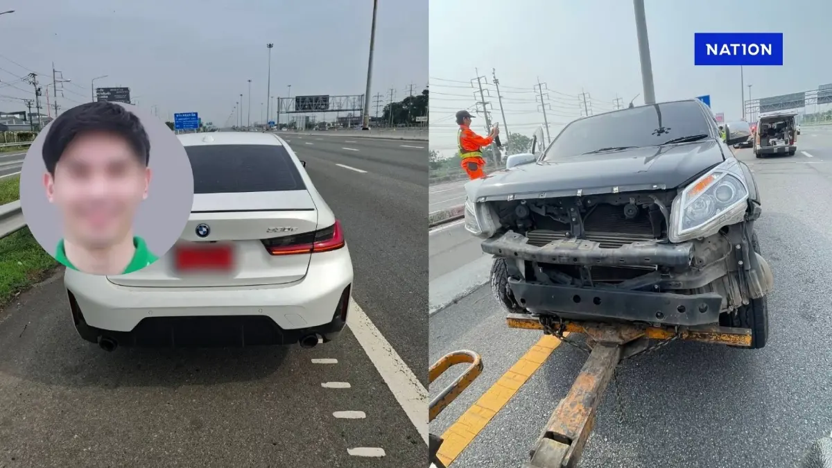 ม้วนเดียวจบ นาทีอุบัติเหตุ ลูกนักการเมือง ขับรถ BMW ชน รถกระบะ ม้วนเดียวจบ นาทีอุบัติเหตุ ลูกนักการเมือง ขับรถ BMW ชน รถกระบะ