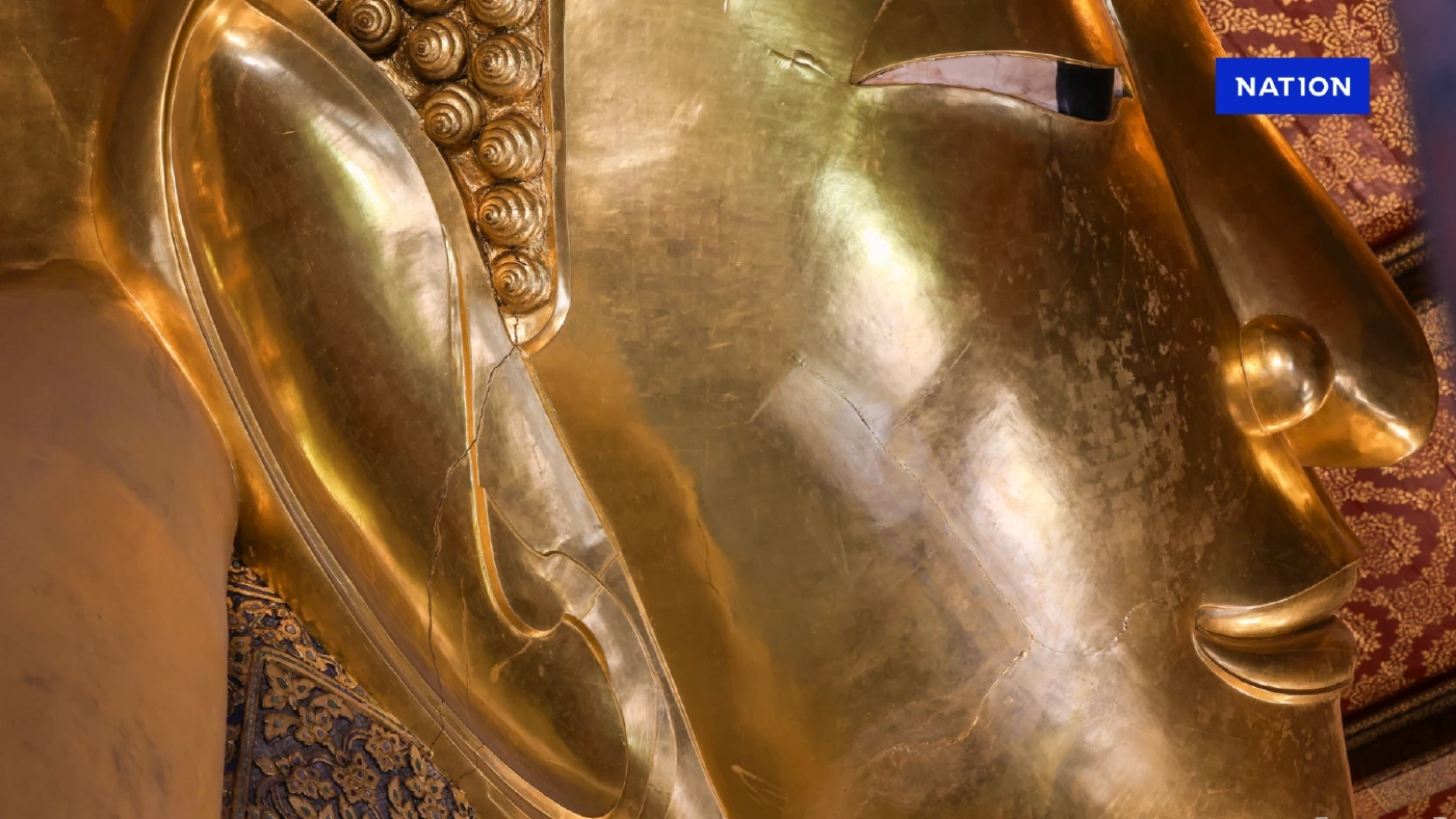 รมว.วธ. ลงตรวจ "พระนอนวัดโพธิ์" พบเป็นรอยร้าวเดิมก่อนแผ่นดินไหว