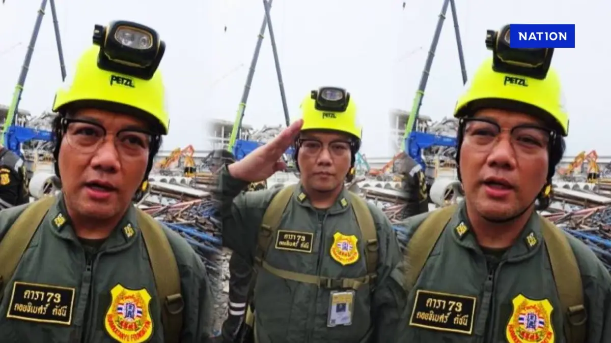 เปิดใจ "ลูกชาย อ.ถวัลย์ ดัชนี" เป็นอาสากู้ภัยช่วย "ตึก สตง.ถล่ม"