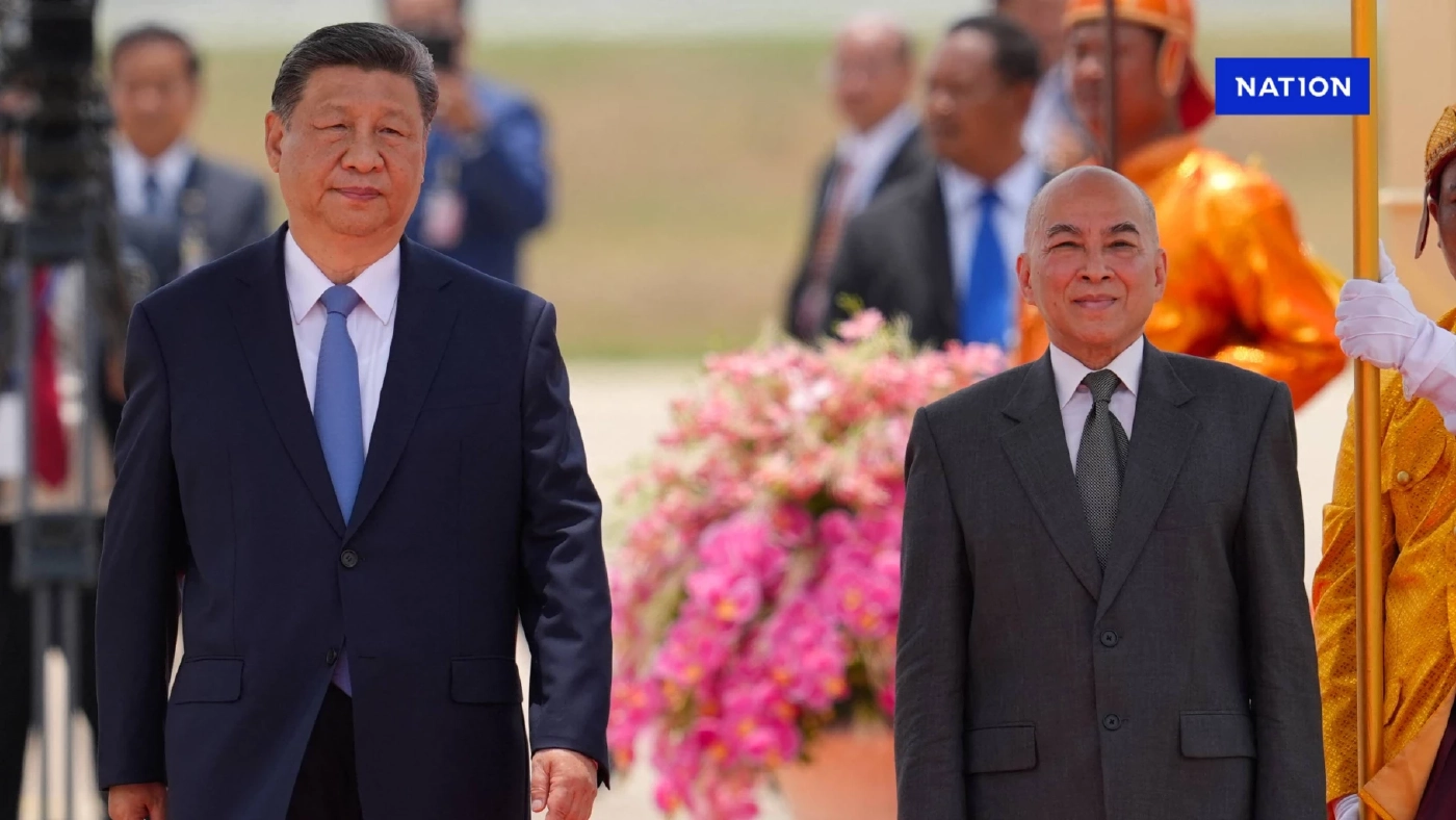 กัมพูชาต้อนรับผู้นำจีนอบอุ่น หวังได้รับความช่วยเหลือเพิ่ม