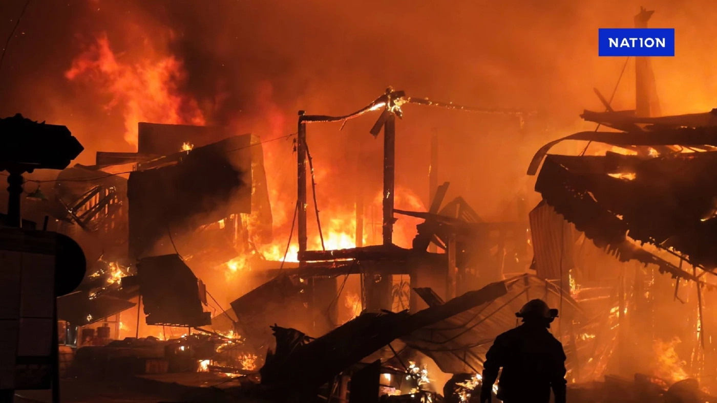 เพลิงไหม้ตลาดสด 100 ปี ฉะเชิงเทรา กลางดึก เสียหายหลายสิบล้าน