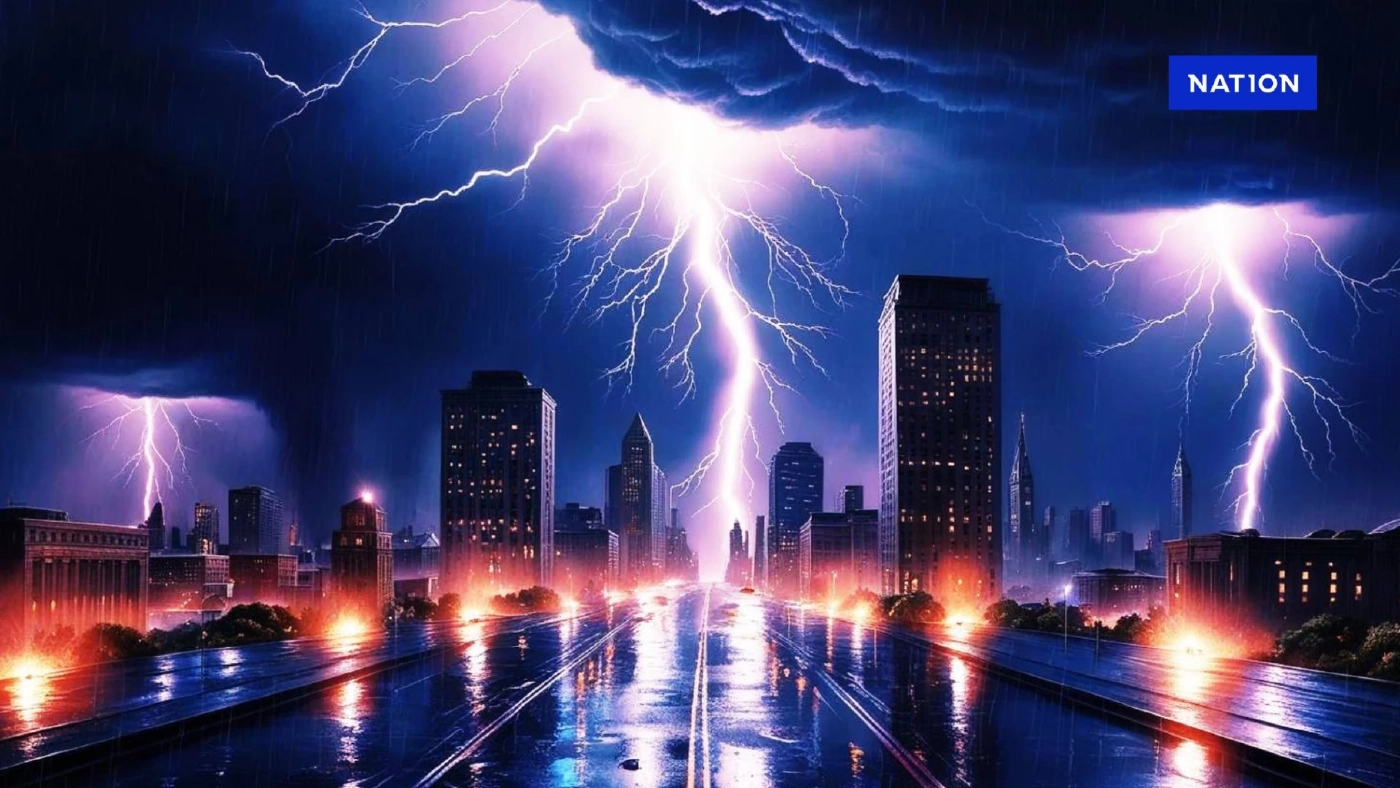 เปิด 62 จังหวัด เฝ้าระวัง "พายุฝน ฟ้าคะนอง ลมแรง" ช่วง 12 – 14 เม.ย.นี้