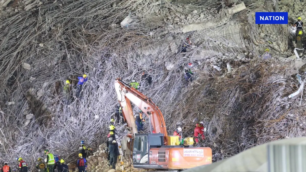 “ตึกถล่ม” ยอดเสียชีวิตพุ่ง 21 สูญหาย 73 เร่งเปิดปล่องลิฟต์โซน C