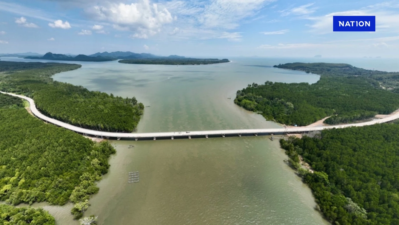 ชวนเช็กอิน 'สะพานหาดแดง – สุไหงมูโซ๊ะ' สะพานยาวที่สุดในสตูล