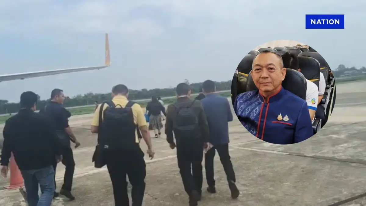 ด่วน! เครื่องบิน ครม.สัญจร ลงจอดสนามบินดอนเมืองไม่ได้ ต้องวนกลับ ด่วน! เครื่องบิน ครม.สัญจร ลงจอดสนามบินดอนเมืองไม่ได้ ต้องวนกลับ