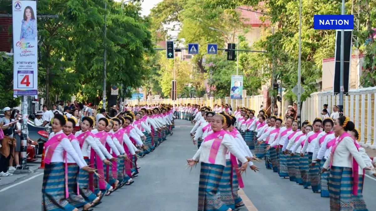 ปลื้ม “เชียงใหม่” ทุบสถิติ “ฟ้อนเล็บล้านนา“ สมโภช 729 ปี