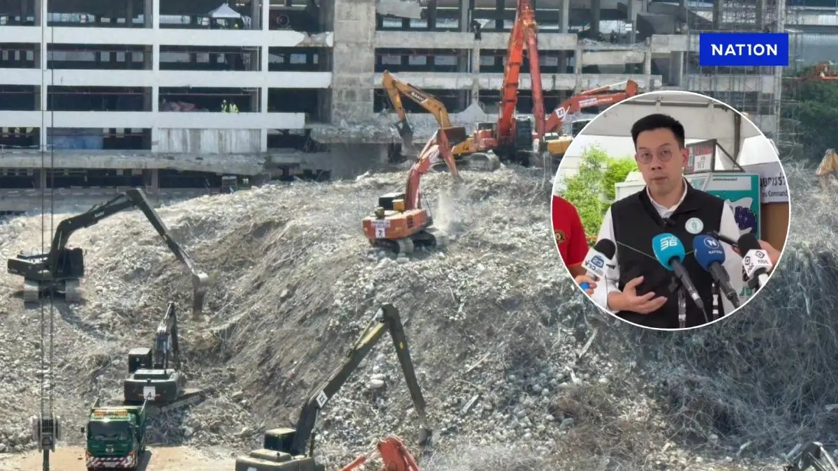 ครึ่งทางแล้ว! กทม.เผย รื้อถอนตึก สตง. ลดระดับความสูงเหลือ 13 เมตร