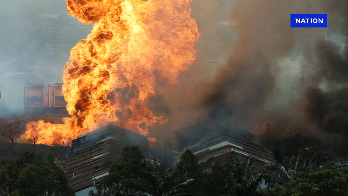 ท่อส่งก๊าซระเบิดในมาเลเซีย-ไฟลุกท่วม เจ็บ 112 เผาบ้านวอด 190 หลัง