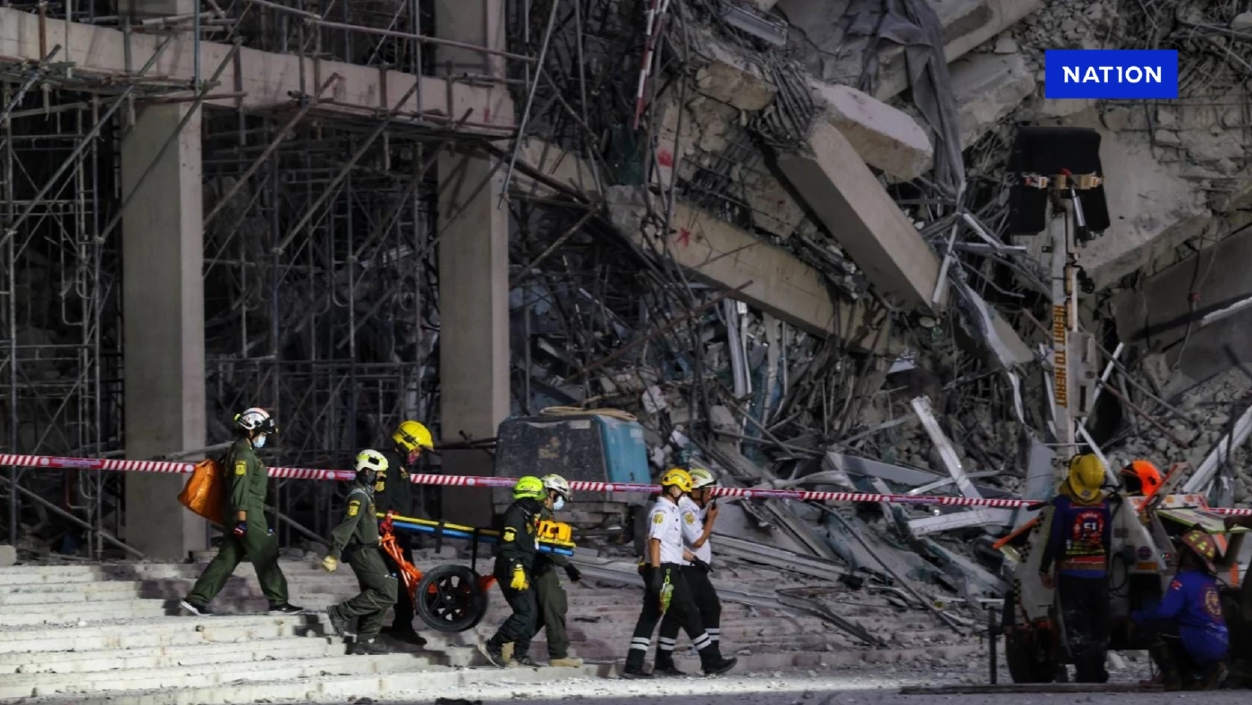 กทม. ย้ายศูนย์บัญชาการไป ตึกถล่ม จตุจักร เร่งค้นหาผู้รอดชีวิต