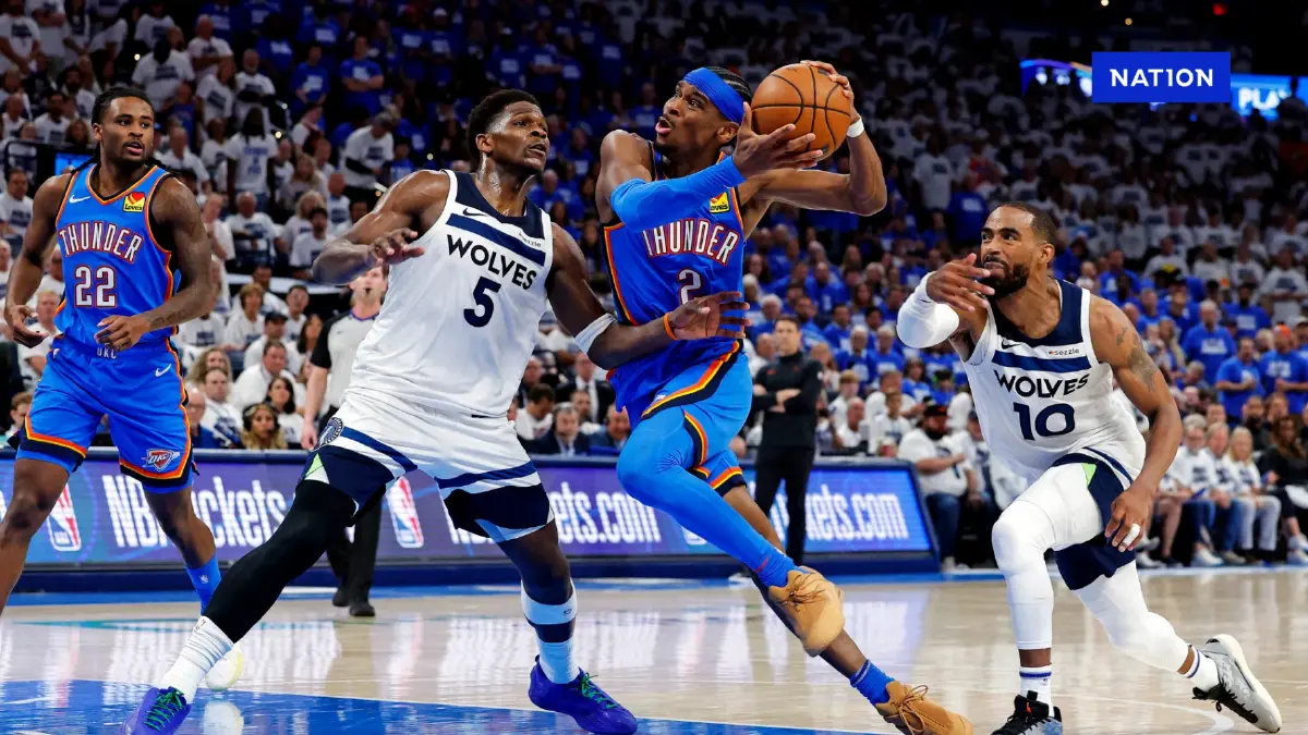 "ธันเดอร์" ถล่ม "วูล์ฟส์" ทะลุเข้าชิง NBA ครั้งแรกในรอบ 12 ปี "ธันเดอร์" ถล่ม "วูล์ฟส์" ทะลุเข้าชิง NBA ครั้งแรกในรอบ 12 ปี