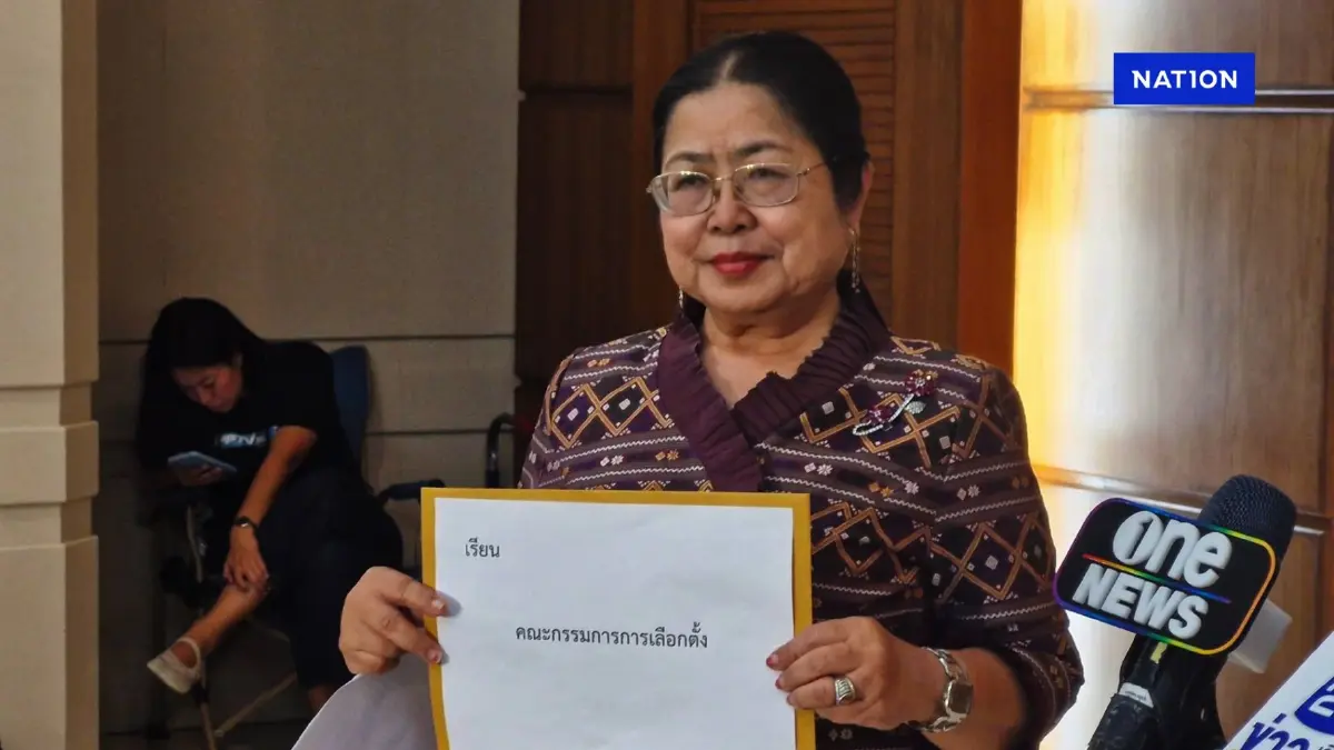 "กุสุมาลวตี" บุก กกต.ยื่นยุบ "ภูมิใจไทย" ปูดหลักฐาน มัด "อนุทิน" โยง "ไชยชนก ชิดชอบ"