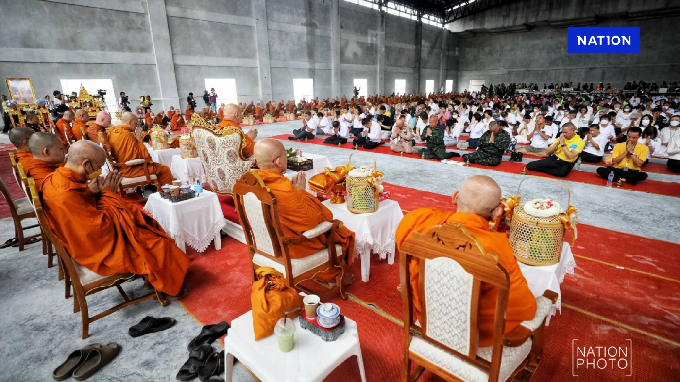 นิมนต์พระ 109 รูป ทำบุญตักบาตรอุทิศให้ผู้เสียชีวิต ตึก สตง.ถล่ม