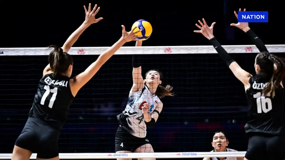 วอลเลย์บอลหญิงไทยพ่ายตุรกี 0-3 เซต แพ้ 3 นัดรวดในศึก VNL 2025