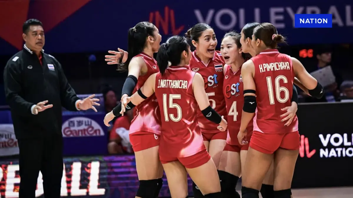 สาวไทยคืนฟอร์มเก่ง! ตบฝรั่งเศส 3-1 เซต คว้าชัยแรกศึก VNL2025