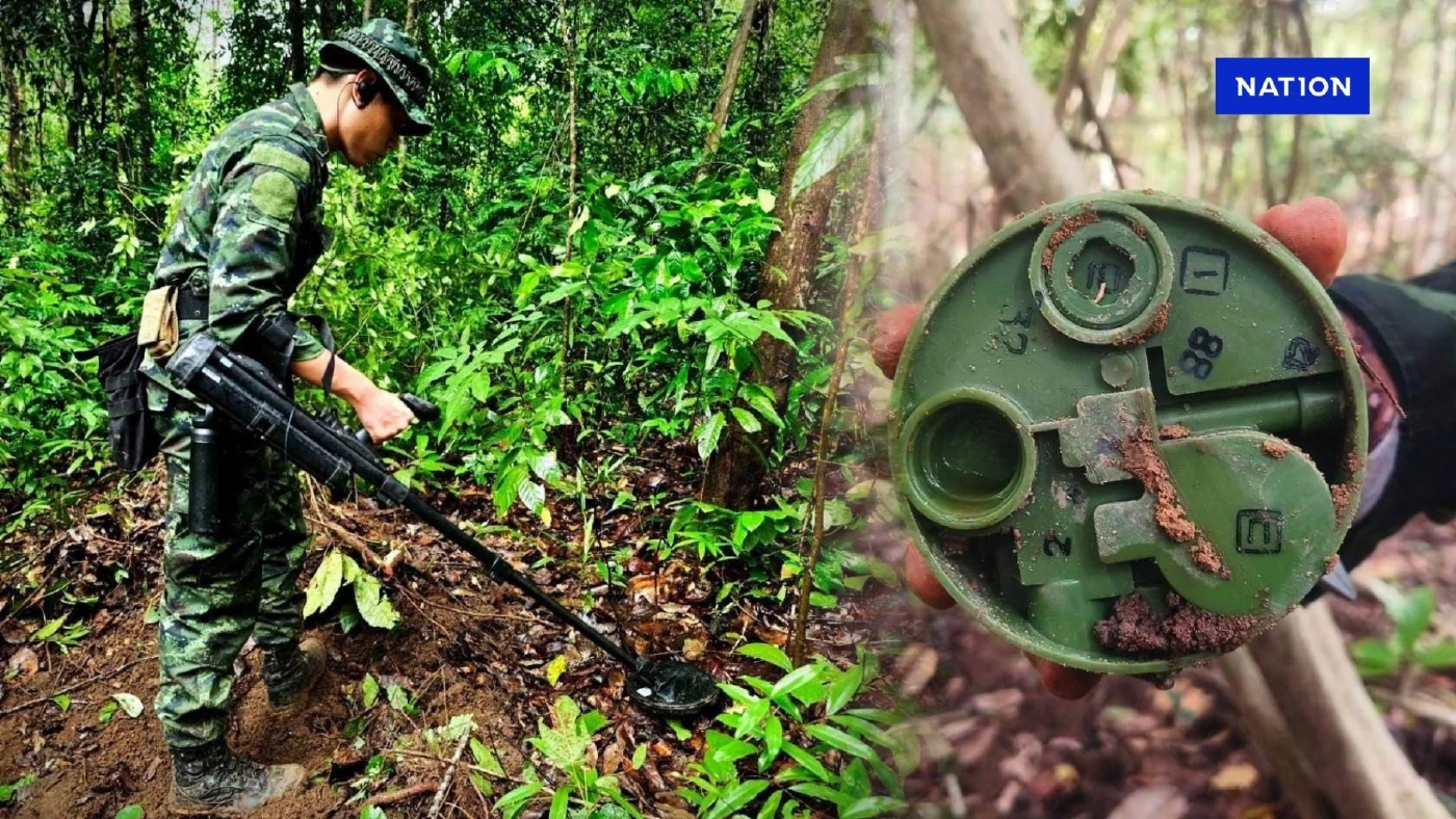 "กองทัพ" ส่งทหารช่างเคลียร์ "ทุ่นระเบิด" เก็บหลักฐานเพิ่ม พื้นที่ชายแดน "ไทย-กัมพูชา"