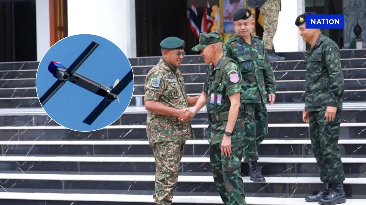 กระแสโดรน ป่วนกองบิน 21 ล้มแผน ผบ.สส.มาเลเซีย ลงพื้นที่ชายแดนไทย