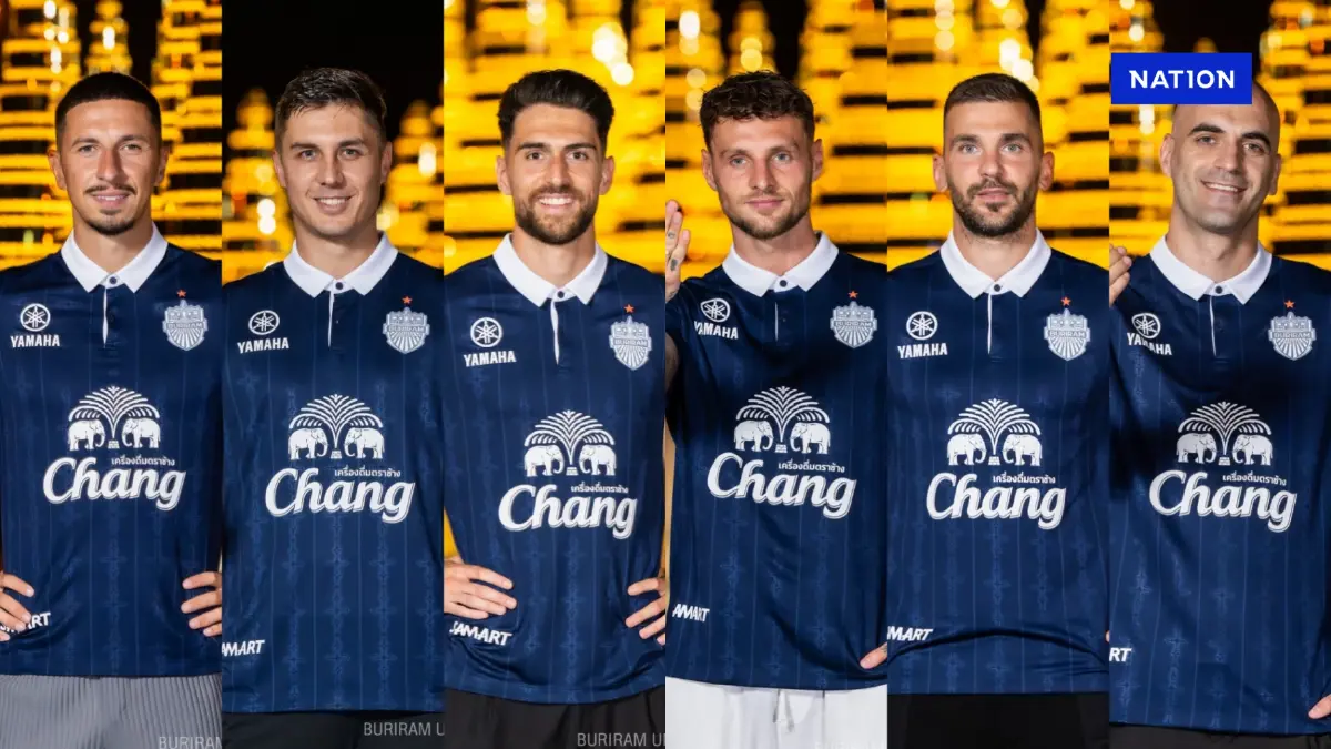 ระเบิดตลาด! บุรีรัมย์ เปิดตัว 6 แข้งใหม่บิ๊กเนม "วันที่สอง" ติดต่อกัน รวม 12 ราย!