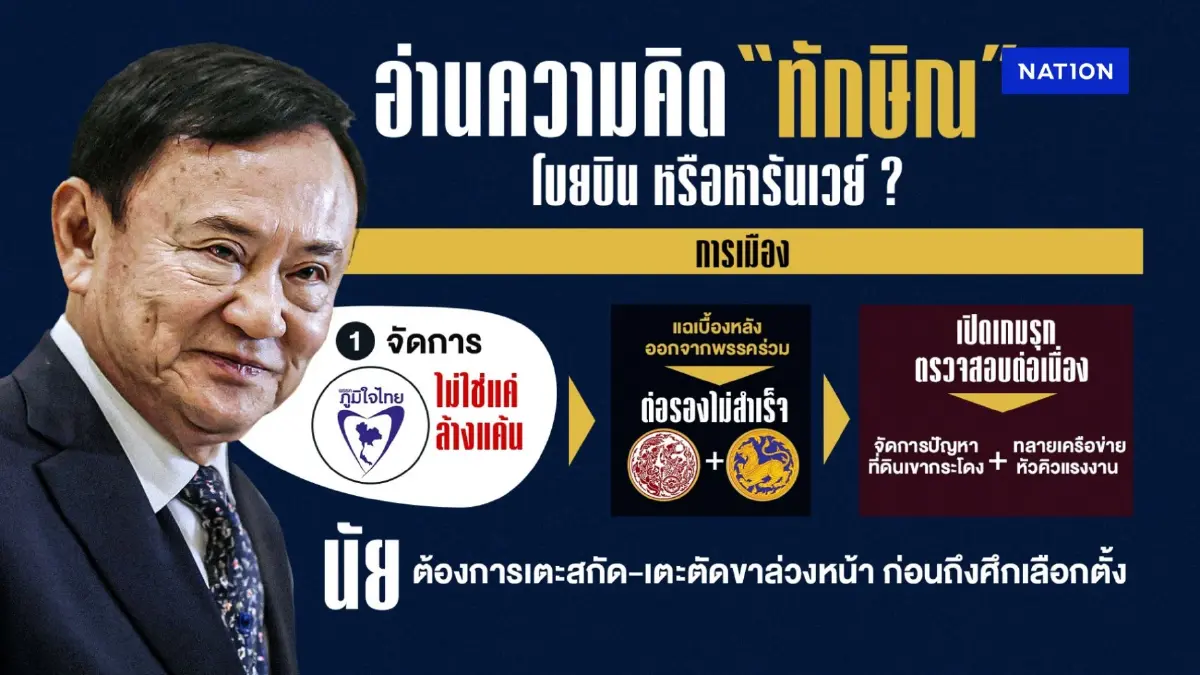 อ่านความคิด "ทักษิณ" โบยบิน หรือหารันเวย์? อ่านความคิด "ทักษิณ" โบยบิน หรือหารันเวย์?
