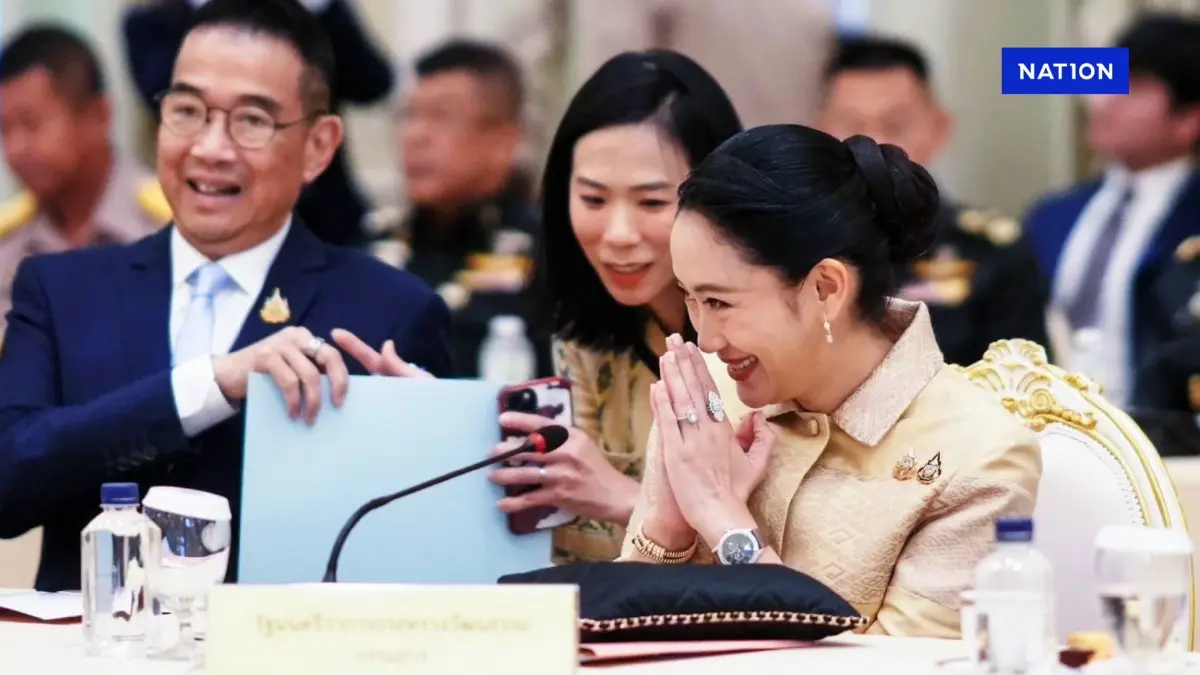 "นายกฯอิ๊งค์" ยิ้มแย้มเข้าทำเนียบฯ ประชุม จัดงานเฉลิมพระเกียรติ