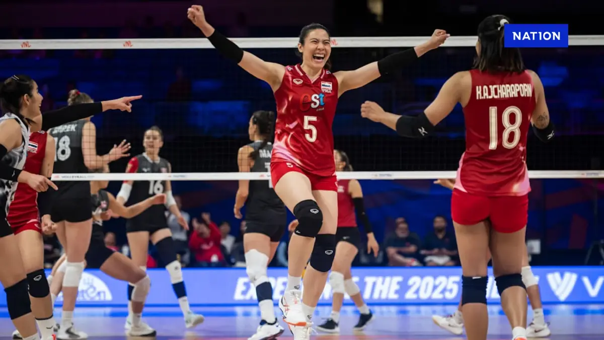 สาวไทยสู้สุดใจยันแคนาดา 5 เซต รอดตกชั้น VNL 2025 ดันเกาหลีใต้ร่วงแทน