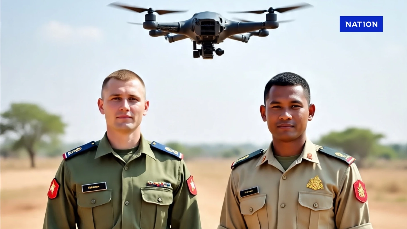 เร่งตรวจสอบ โซเชียลแชร์ ทหารรับจ้างรัสเซียช่วยบินโดรนถล่มไทย