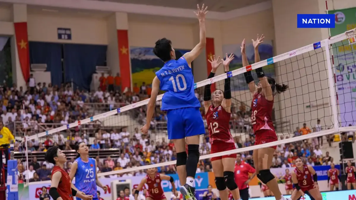 สาวไทยพลิกพ่ายเวียดนาม 2-3 เซต เสียแชมป์ ซี วี.ลีก ให้เจ้าภาพ