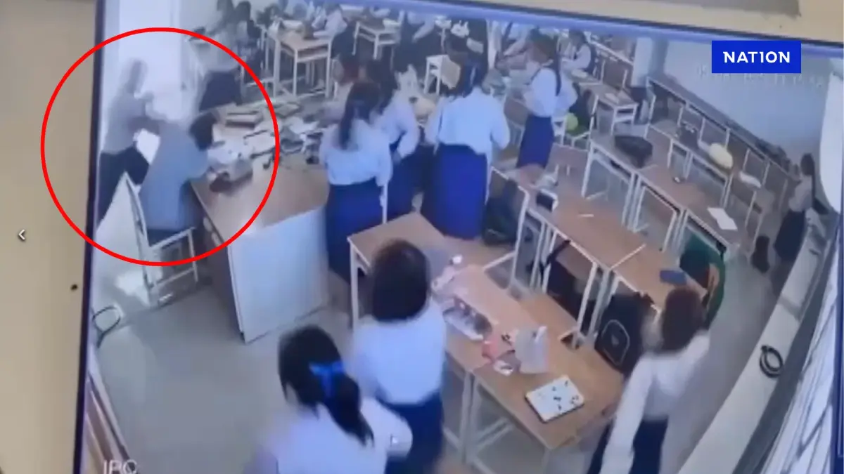 แฉวีรกรรม ม.5 รัวหมัดใส่ครู เหตุไม่พอใจผลสอบ เคยทำร้ายร่างกายพ่อ - ตบนักเรียนหญิง
