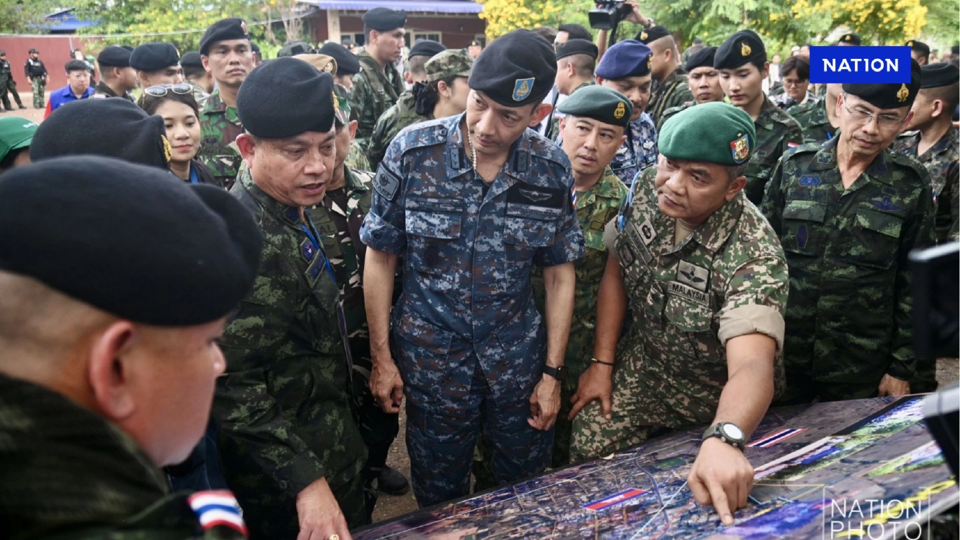 คณะทูตฯ ดูพื้นที่ "บ้านหนองจาน" ถูก "กัมพูชา" ยึดสร้างบ้าน 200 หลัง