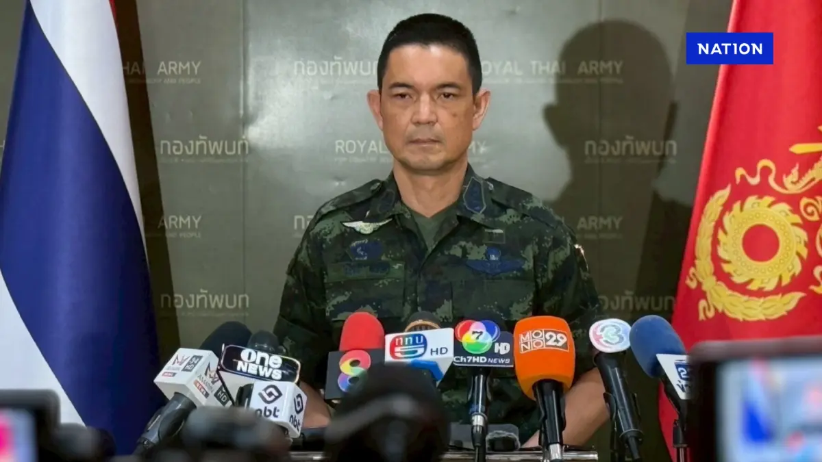 ทบ.ชี้ทหารไทยเหยียบทุ่นบึ้มกัมพูชา เป็นอุปสรรคมาตรการหยุดยิง ทบ.ชี้ทหารไทยเหยียบทุ่นบึ้มกัมพูชา เป็นอุปสรรคมาตรการหยุดยิง