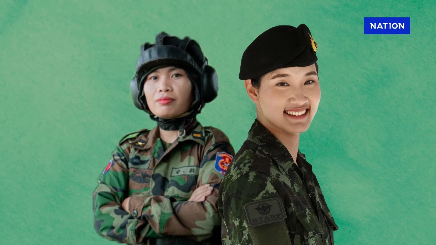 กัมพูชาดัน "พันโท วานน์" ทหารรถถังหญิงสู้ "ผู้กองอะตอม"