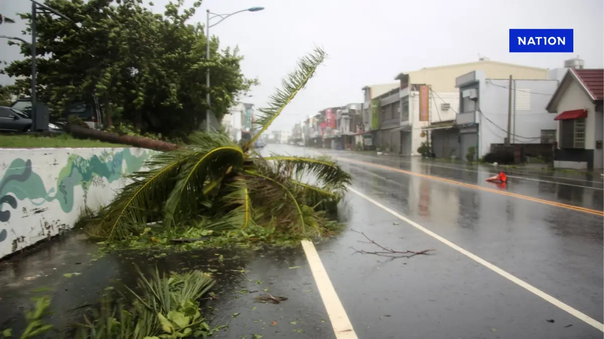 พายุไต้ฝุ่น "โพดุล" พัดถล่มไต้หวัน ยกเลิกหลายร้อยเที่ยวบิน