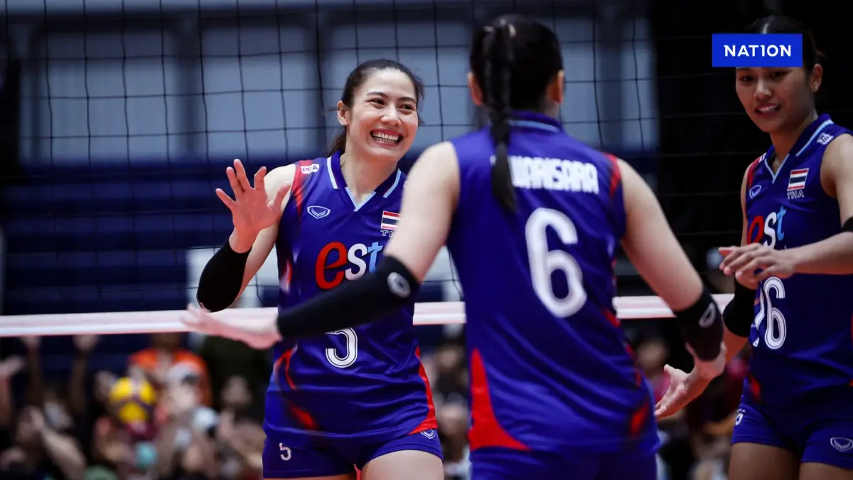 นักตบลูกยางสาวไทยเฉือนเวียดนามสุดมันส์ 3-2 เซต คว้าแชมป์ซี วี.ลีกสมัยที่ 8