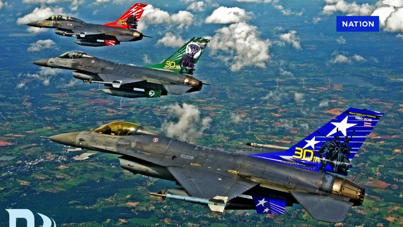 ทัพฟ้า แชร์โพสต์ รักสงบ เครื่องบิน F-16 รับจบให้ พร้อมแสดงแสนยานุภาพแม่นยำ