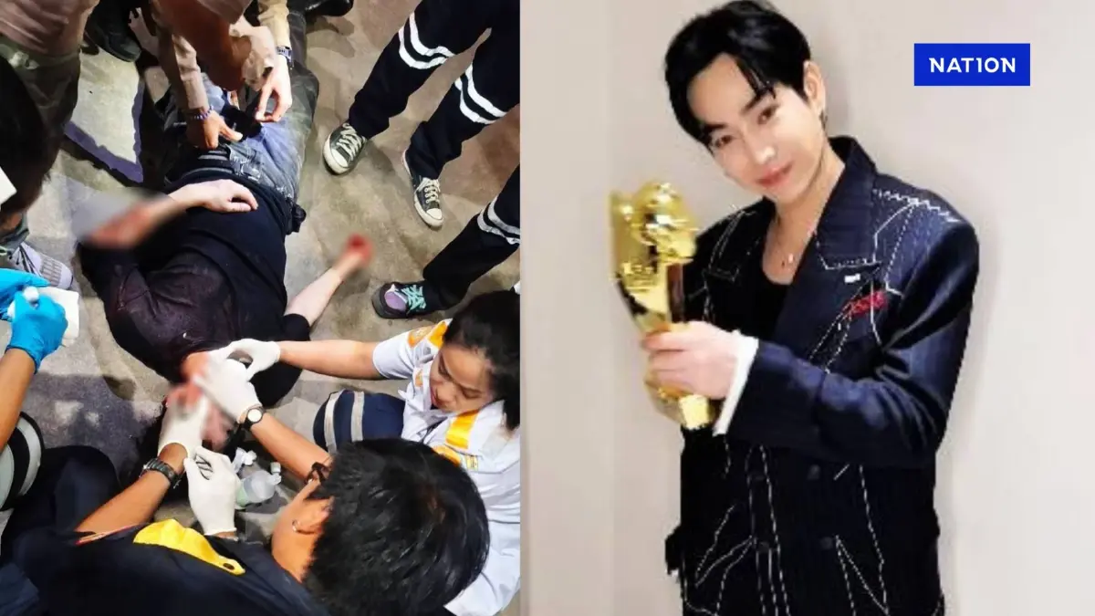 "เป๊ก ผลิตโชค" นักร้องชื่อดัง โดนแทงกลางปั๊มย่านรามคำแหง "เป๊ก ผลิตโชค" นักร้องชื่อดัง โดนแทงกลางปั๊มย่านรามคำแหง