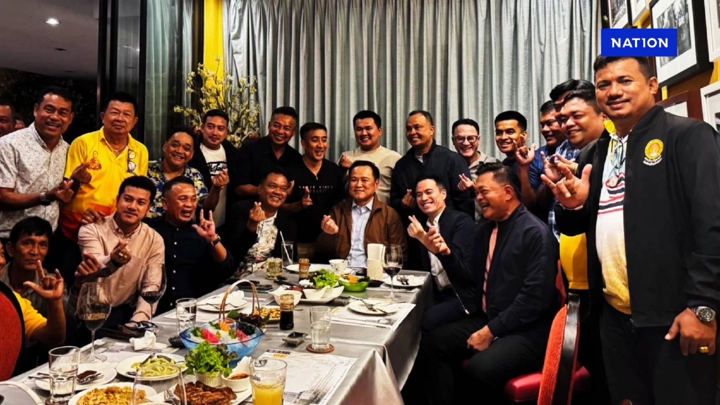 ชื่นมื่น “อนุทิน” ร่วมสังสรรค์กลุ่มพลังชุมพร “เอกนัฏ” โผล่แจมด้วย