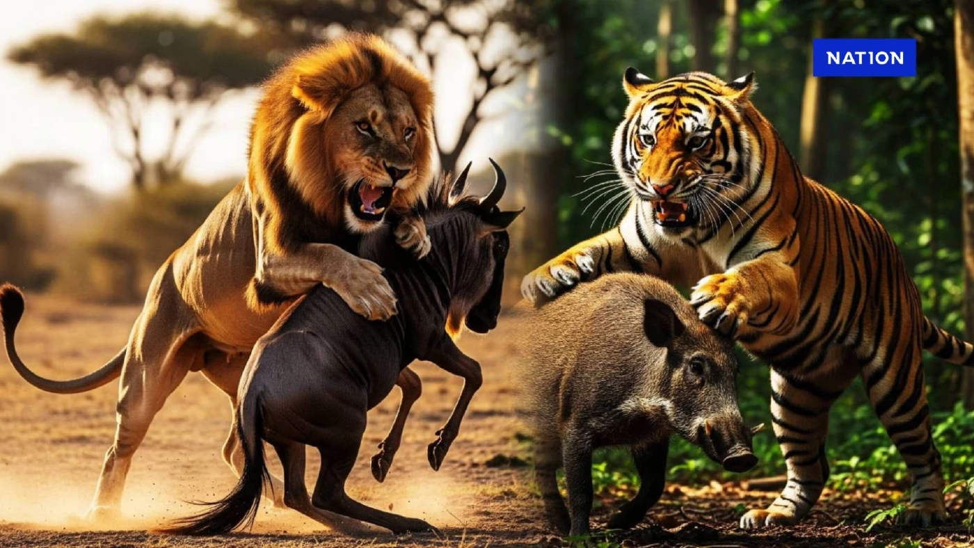 "เสือ-สิงโต" ล่าเหยื่อยังไง สัญชาตญาณนักล่าในป่าใหญ่ ที่ไม่เคยจางหาย "เสือ-สิงโต" ล่าเหยื่อยังไง สัญชาตญาณนักล่าในป่าใหญ่ ที่ไม่เคยจางหาย