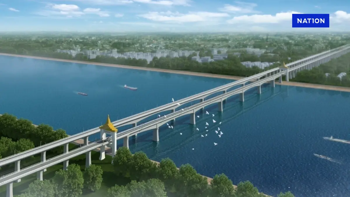ไทย - ลาว - จีน ลุยสร้างสะพานมิตรภาพหนองคาย - เวียงจันทน์ แห่งที่ 2