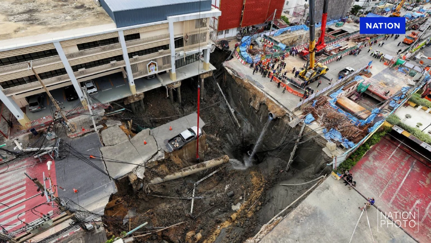 ถนนยุบหน้า รพ.วชิรพยาบาล คือ 'ระบบใต้ดินล้มเหลว'? จุดเสี่ยงเดียวกับหลุมยักษ์ฟุกุโอกะ