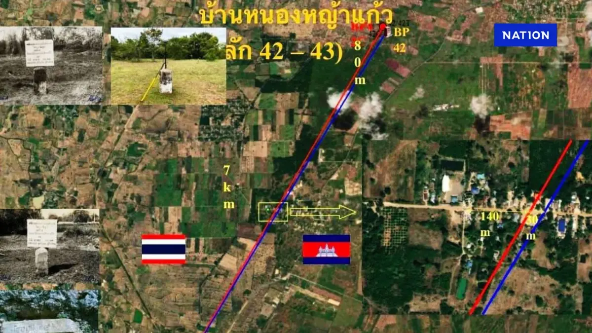 กองทัพไทย ย้ำ "บ้านหนองหญ้าแก้ว" อยู่ในเขตแดนไทย ไม่ใช่พื้นทับซ้อน กองทัพไทย ย้ำ "บ้านหนองหญ้าแก้ว" อยู่ในเขตแดนไทย ไม่ใช่พื้นทับซ้อน