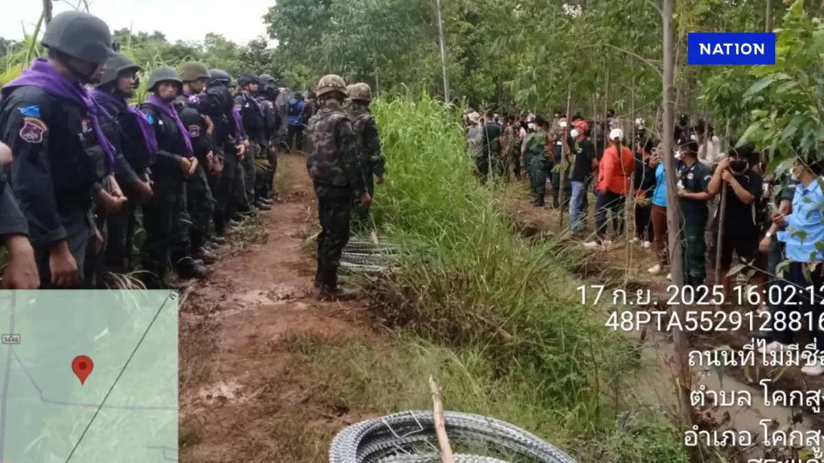 "กัมพูชา" ขว้างท่อนไม้ ปาหิน ยิงหนังสติ๊กใส่ตำรวจ คฝ.ไทยบาดเจ็บ