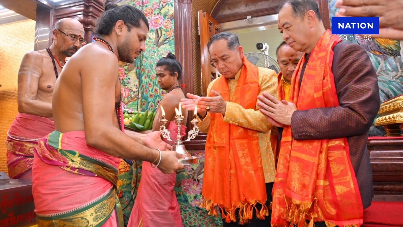วธ.ร่วมพิธีอภิเษกสมรส "พระแม่อุมาเทวี-พระศิวะ" เทศกาลนวราตรี 68