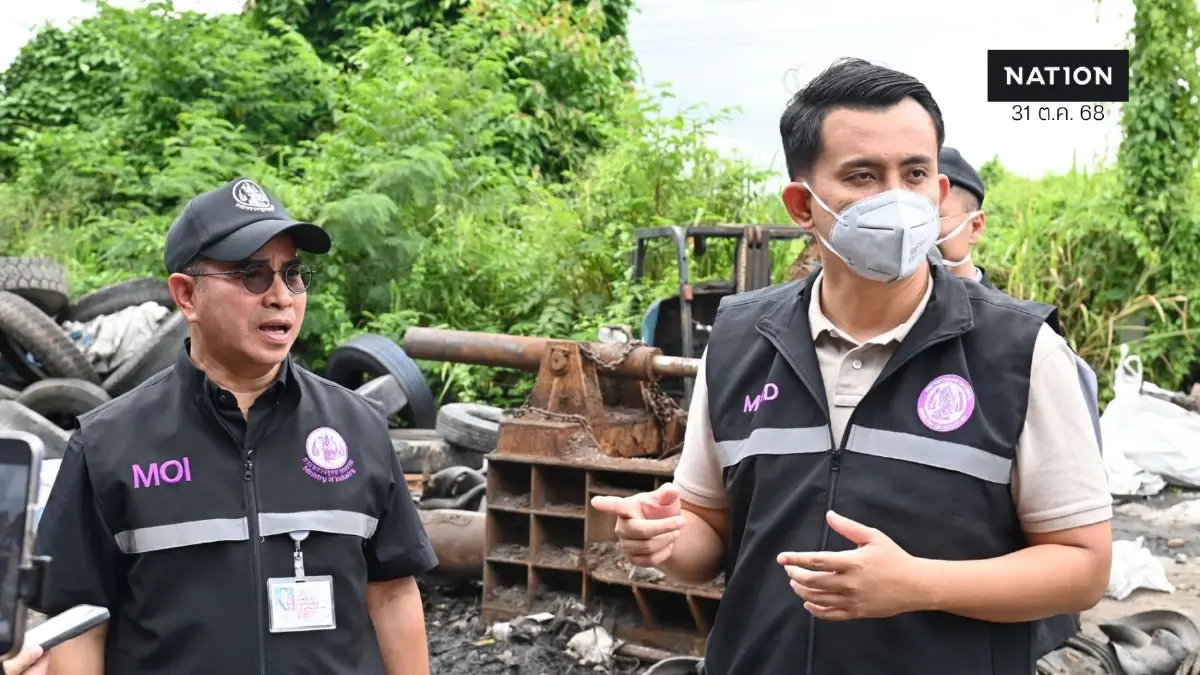 “ธนกร” ส่ง “ชุดเต็มเหนี่ยว” ลุยตรวจโรงงานระยอง เจอกากอุตสาหกรรมปนเปื้อน 1 แสนตัน! สั่งปิด 2 โรงงาน
