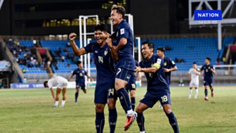 "ธีรศักดิ์" แฮตทริกพา ช้างศึก บุกอัด ไต้หวัน 6-1 เก็บ 9 แต้ม ลุ้นเข้ารอบ เอเชียน คัพ