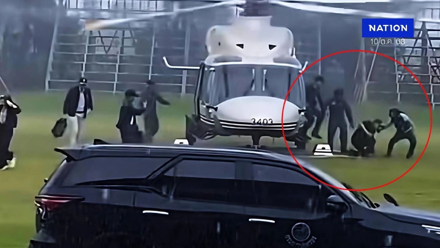 เปิดคลิปวินาที! "นายกฯอนุทิน" ก้าวพลาด "สะดุดบันได ฮ."