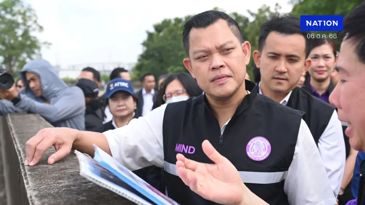 “ธนกร” ตรวจเข้มนิคมฯ บางปะอิน ย้ำบทเรียนน้ำท่วมปี 2554